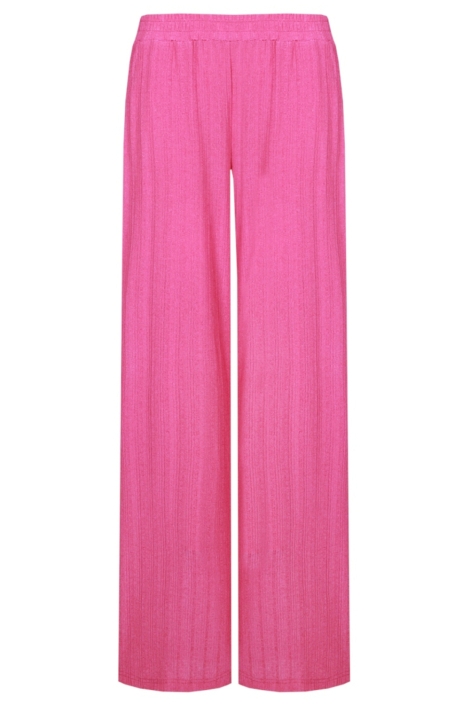 Fluresk roze dames broek | Achteraanzicht