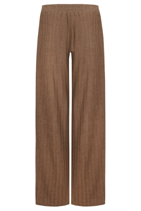 Fluresk bruine dames broek | Achteraanzicht