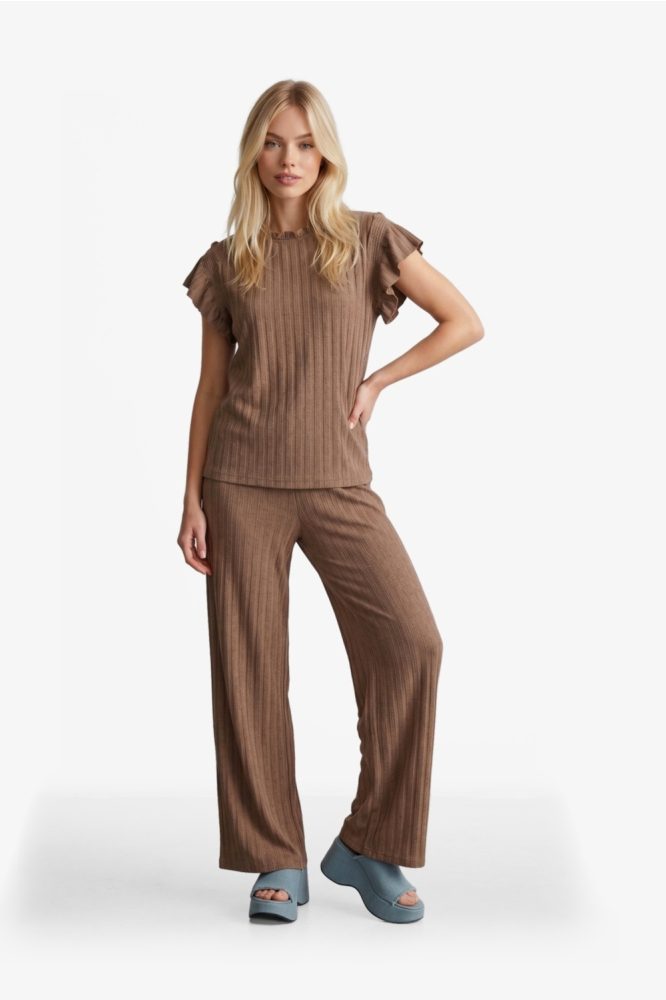 Fluresk bruine dames broek |