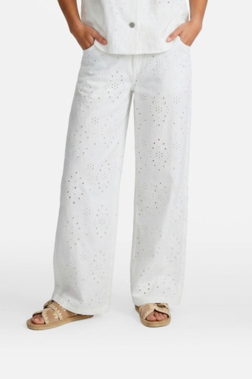 Fluresk Broek ARIA PANTS 26ZFBF04 Offwhite