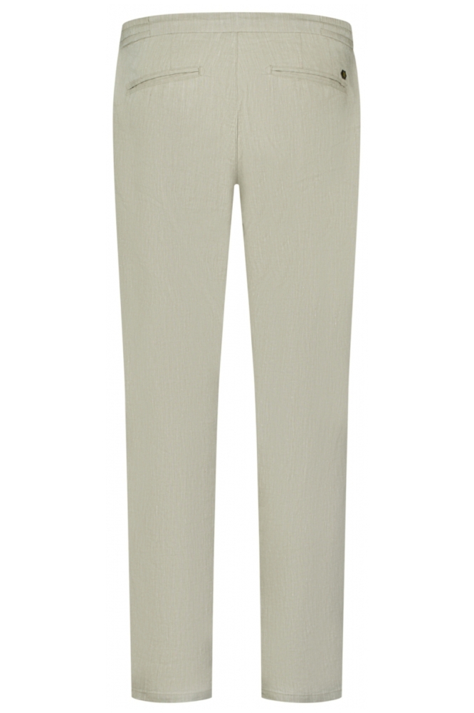 NO-EXCESS taupe heren broek | Achteraanzicht