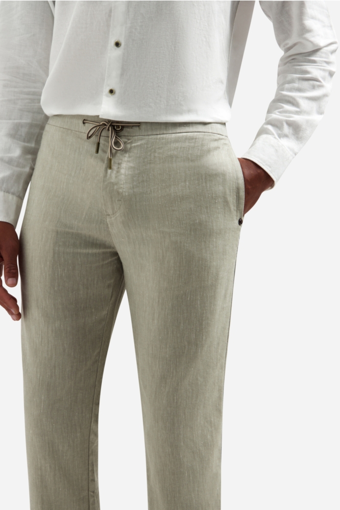 NO-EXCESS taupe heren broek | Close up