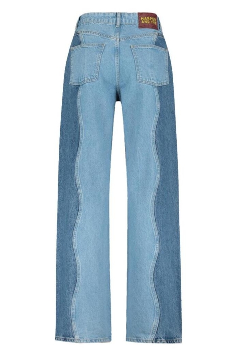 Harper & Yve blauwe dames jeans | Achteraanzicht