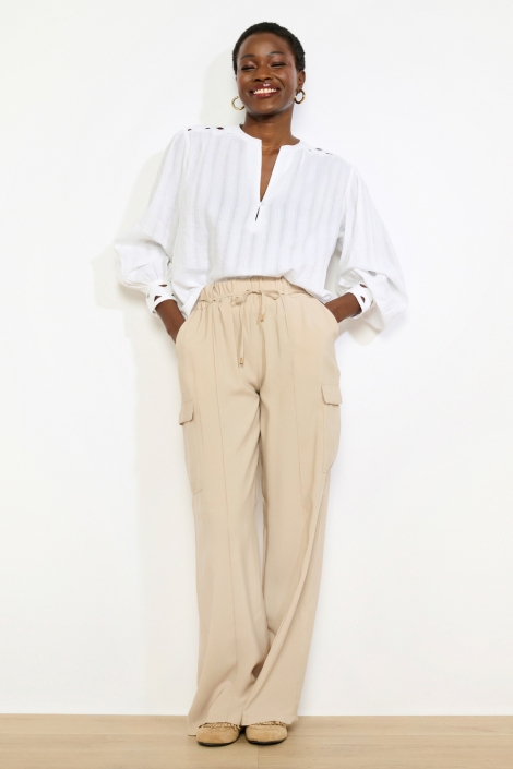 LolaLiza beige dames broek | Model
