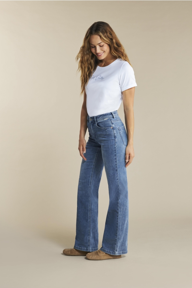 Red Button blauwe dames jeans | Model