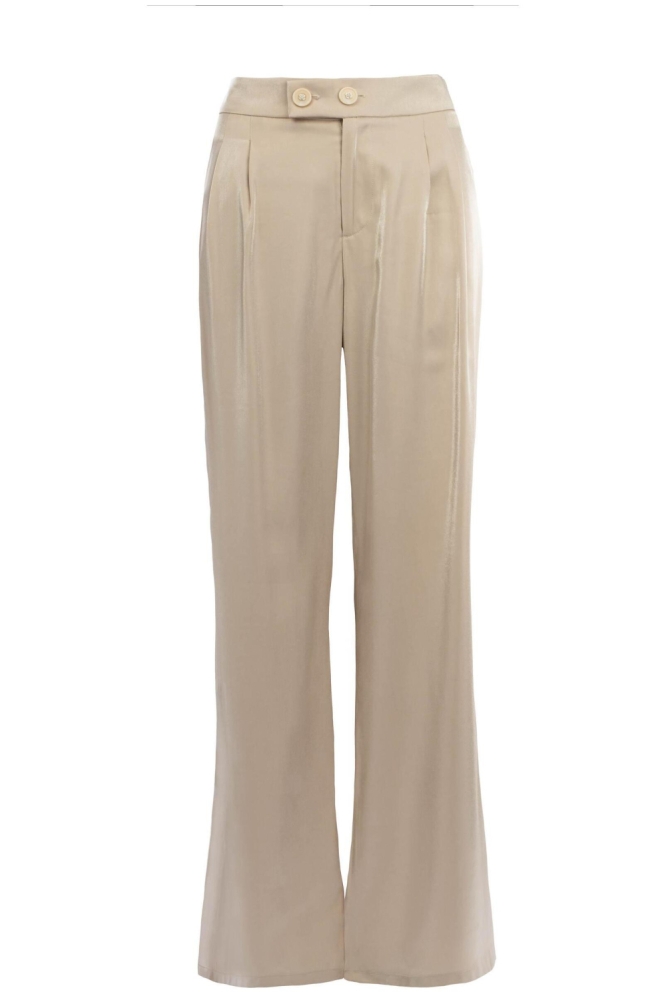 I-coni-K beige dames broek | Vooraanzicht