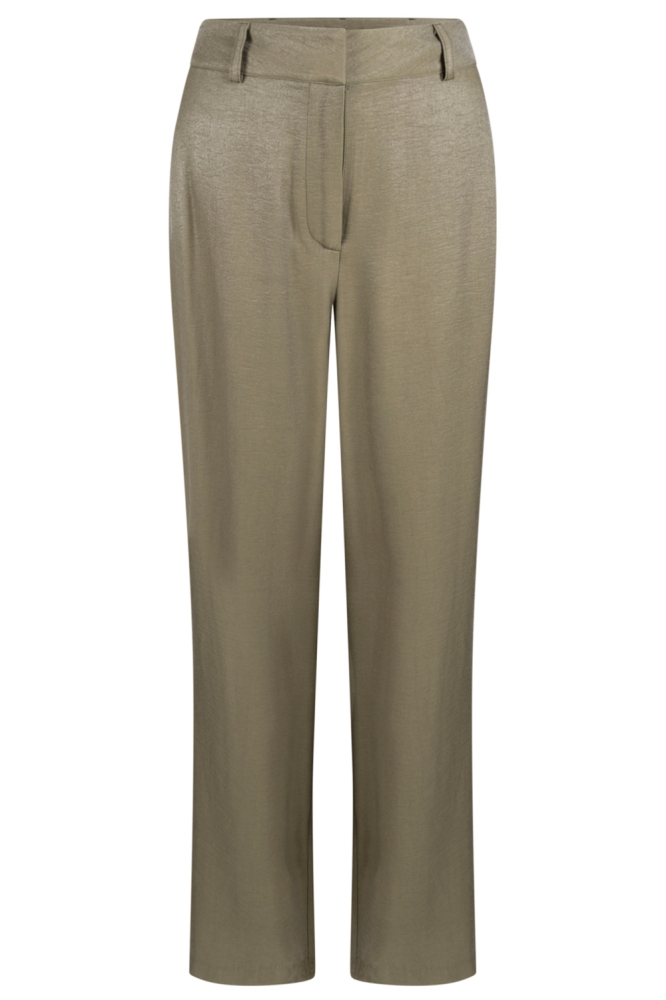 Juffrouw Jansen groene dames broek | Vooraanzicht