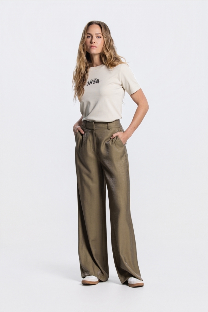Juffrouw Jansen groene dames broek | Model