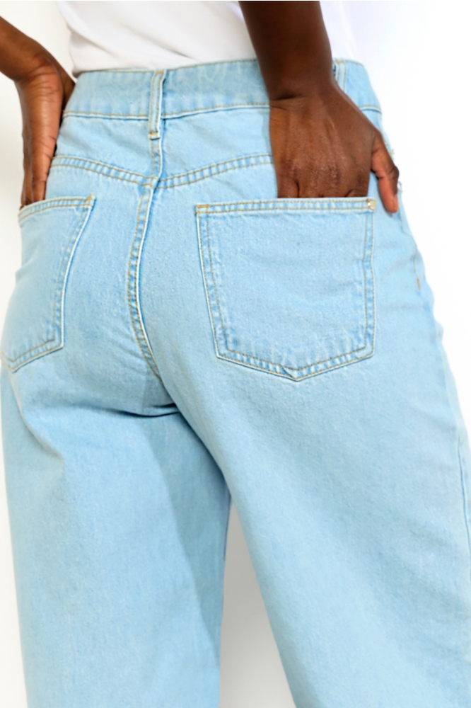 LolaLiza blauwe dames jeans | Close up
