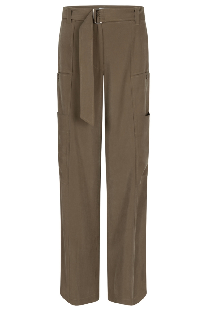 Aaiko groene dames broek | Vooraanzicht