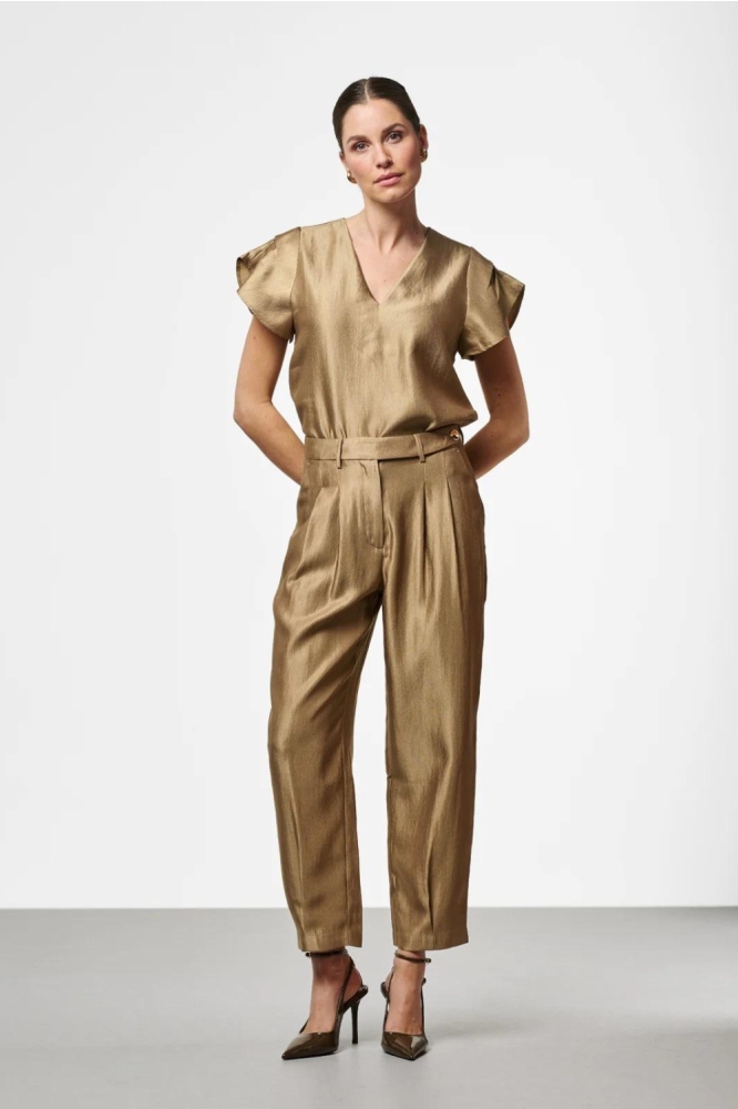 Aaiko gouden dames broek | Model