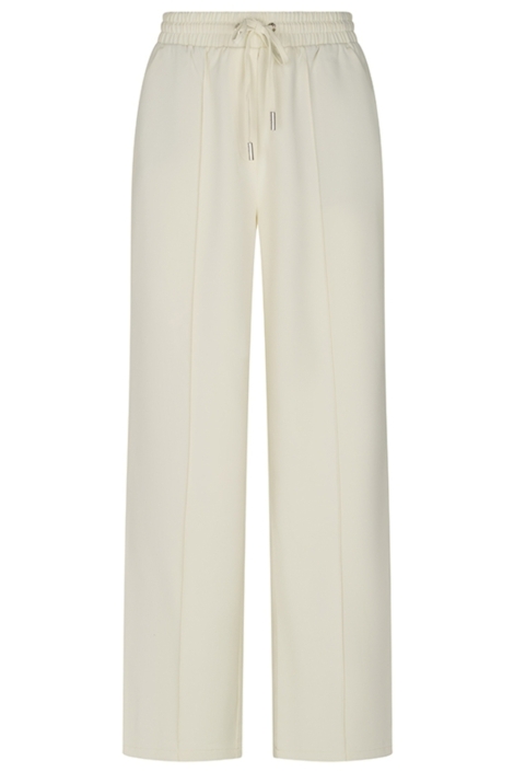 Lofty Manner ecru dames broek | Vooraanzicht