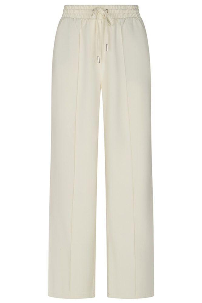 Lofty Manner ecru dames broek | Vooraanzicht