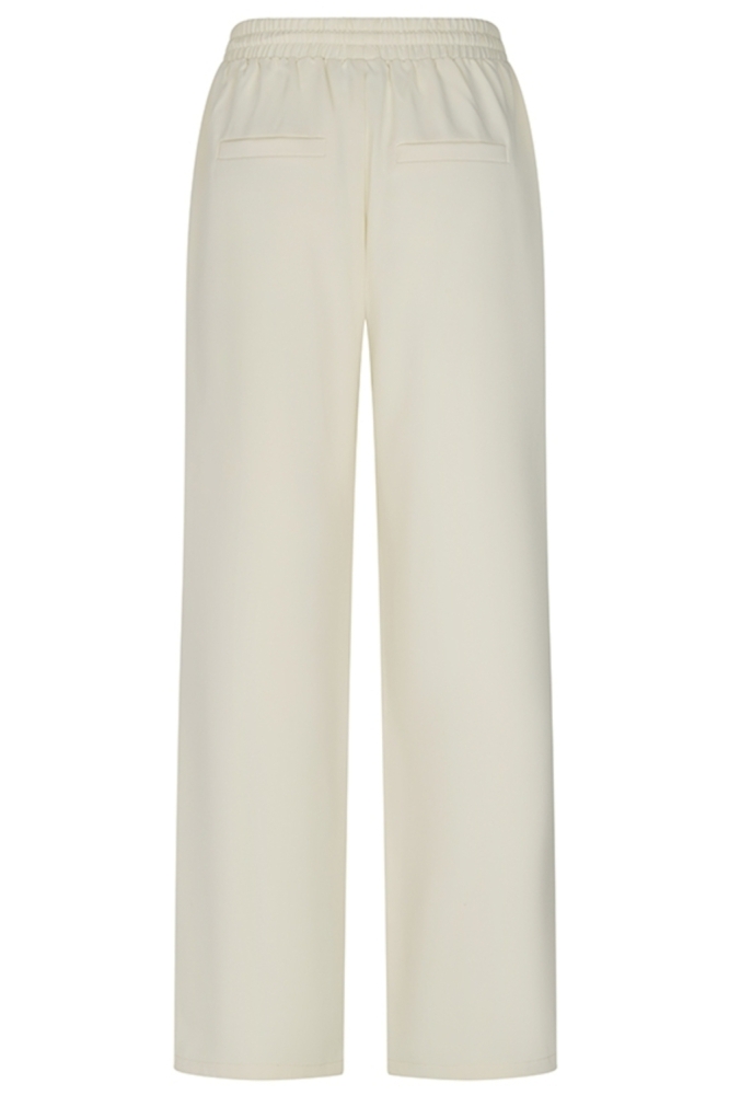 Lofty Manner ecru dames broek | Achteraanzicht