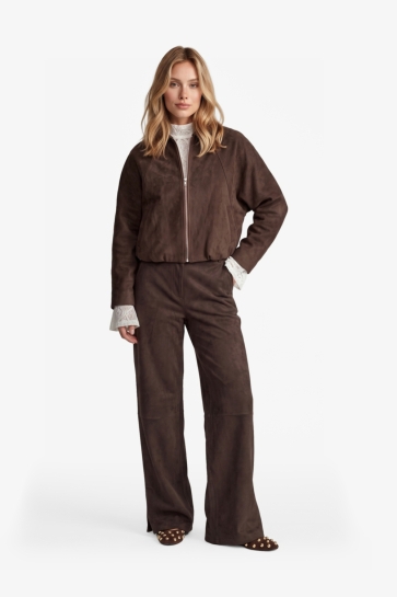 Fluresk Broek CLARIS PANTS 26NOF04 514 dark chocolate