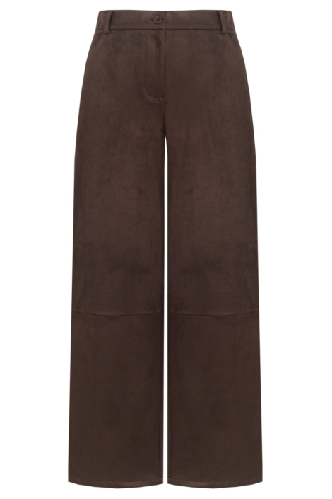 Fluresk bruine dames broek | Vooraanzicht