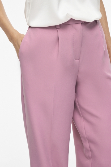 Vila roze dames broek | Close up