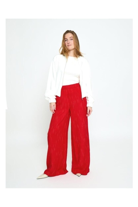 Peppercorn rode dames broek | Model