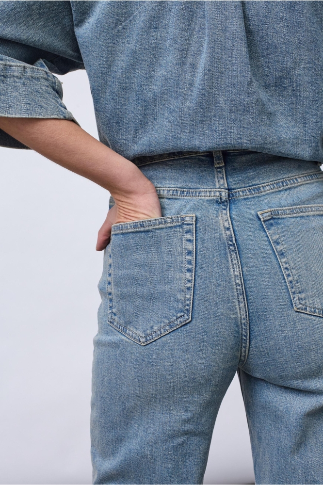 SisterS point blauwe dames jeans | Close up