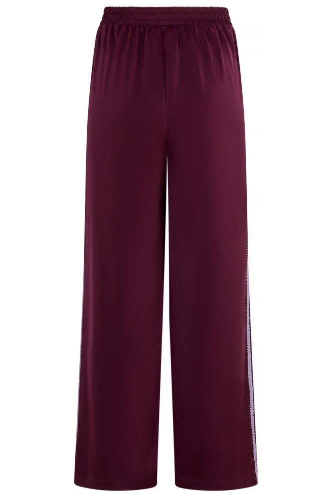 Studio Amaya paarse dames broek | Achteraanzicht