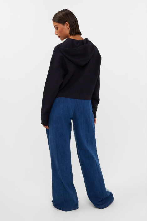 Studio Amaya blauwe dames broek | Model
