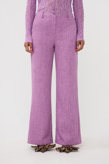 Ydence Broek PANTS LEONA SS2605 156 PURPLE MELANGE