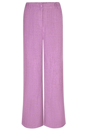 Ydence Broek PANTS LEONA TALL SS2677 156 PURPLE MELANGE