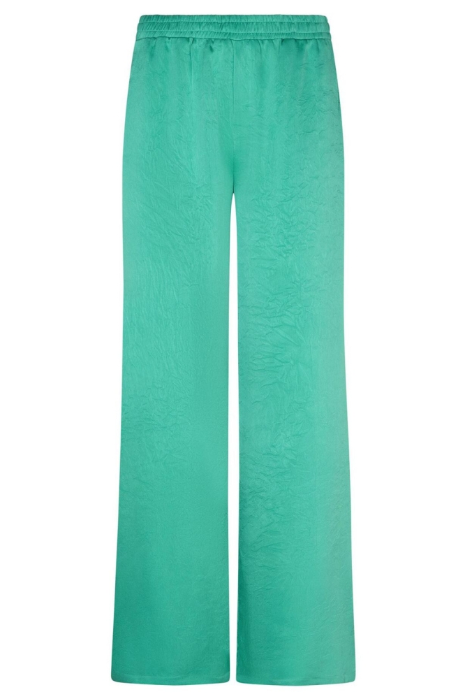 Ydence groene dames broek | Vooraanzicht