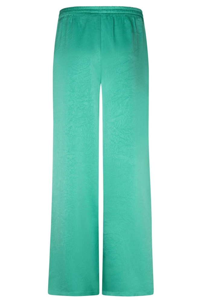 Ydence groene dames broek | Achteraanzicht