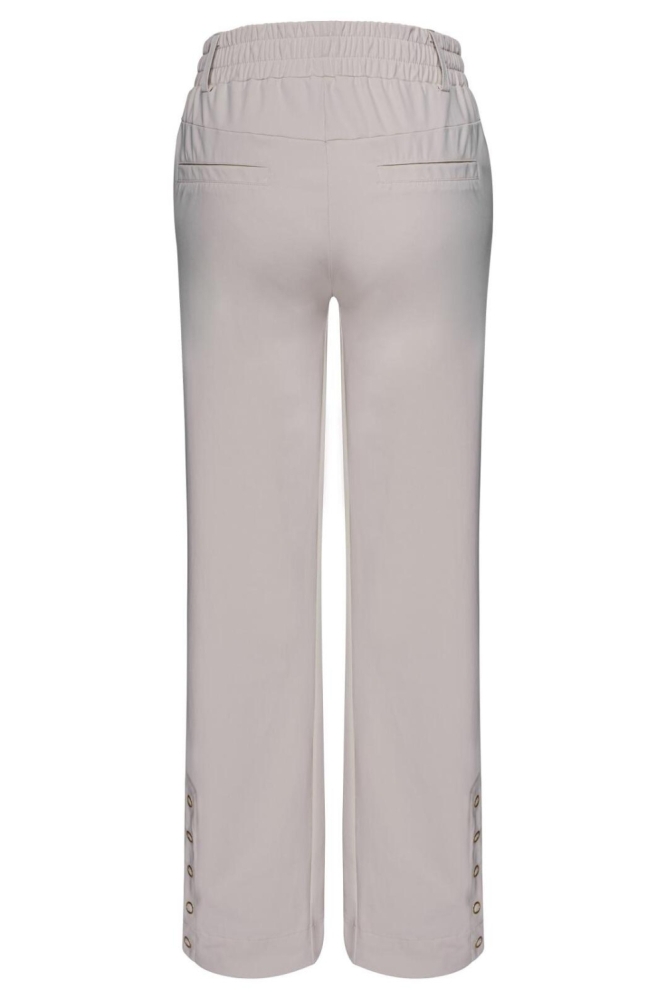 Kimara ecru dames broek | Achteraanzicht