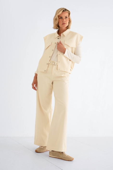 Zizo ecru dames broek | Model