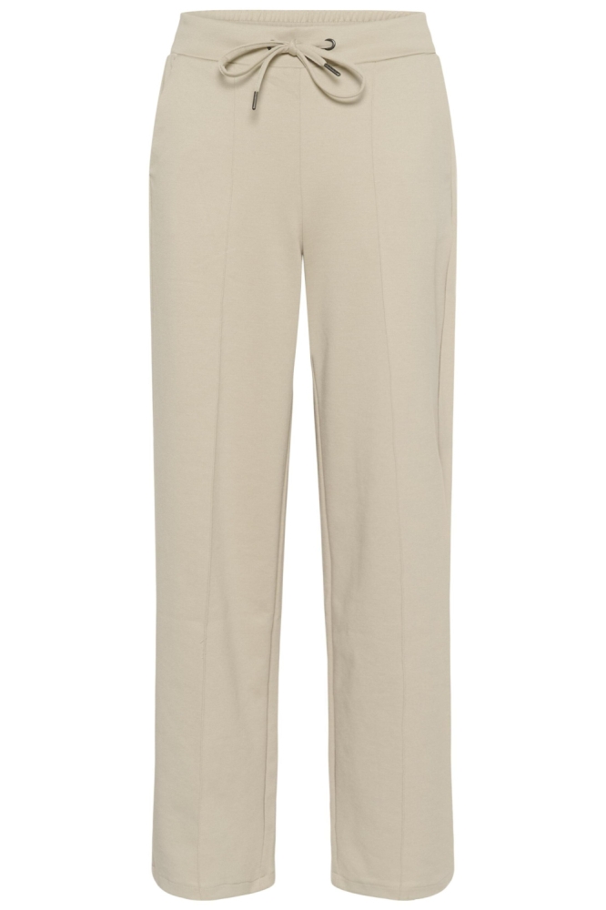 Kaffe zand dames broek | Vooraanzicht