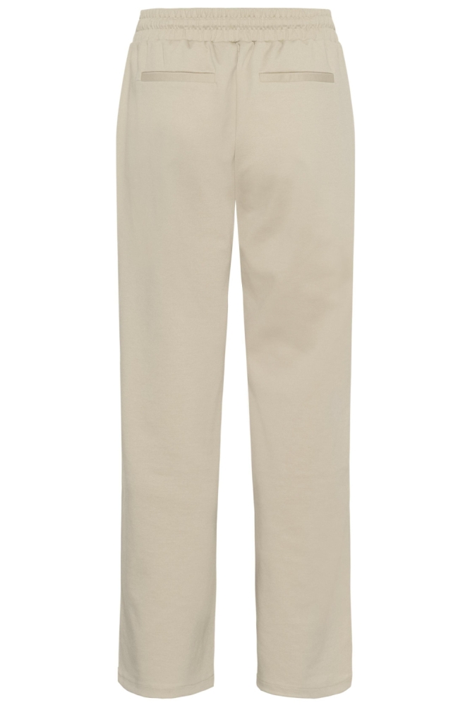 Kaffe zand dames broek | Achteraanzicht