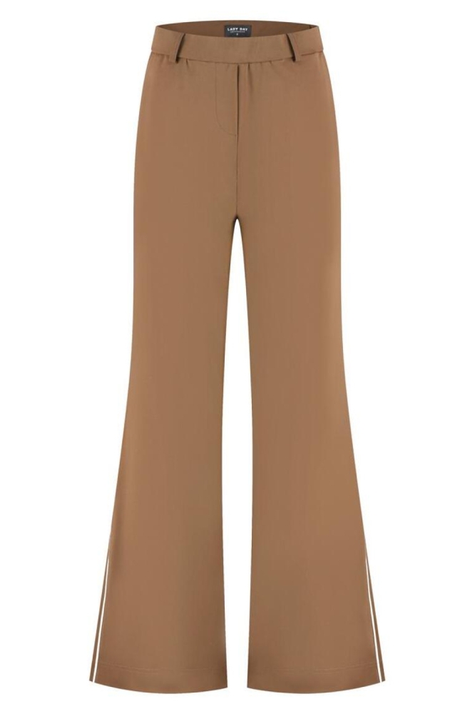 Lady Day camel dames broek | Vooraanzicht
