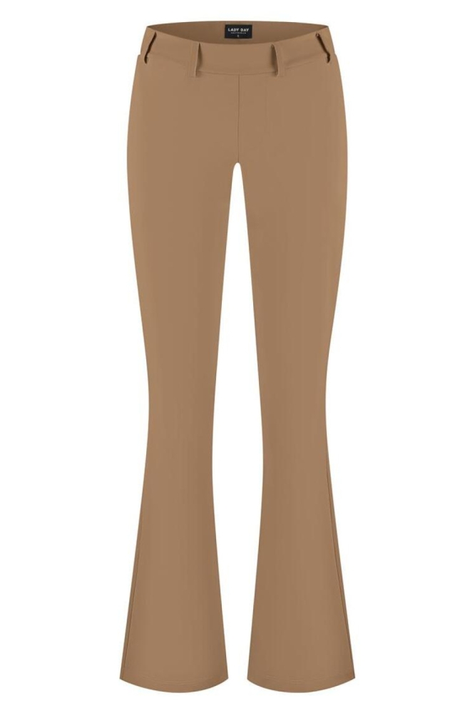Lady Day camel dames broek | Vooraanzicht