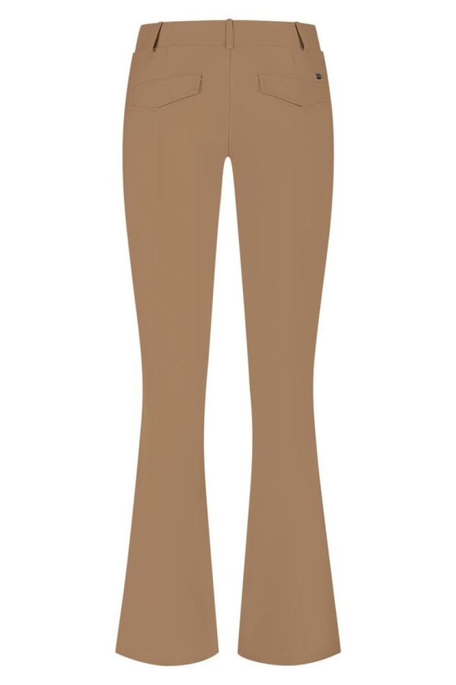 Lady Day camel dames broek | Achteraanzicht