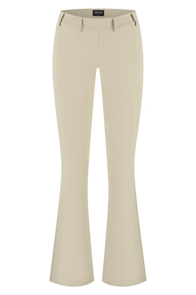 Lady Day beige dames broek | Vooraanzicht