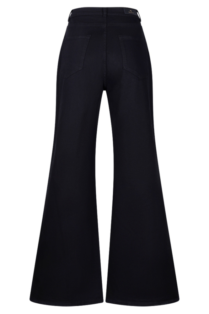 Nukus zwarte dames jeans | Achteraanzicht