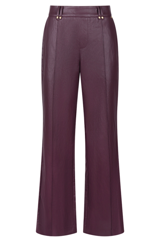 Nukus bordeaux dames broek | Achteraanzicht
