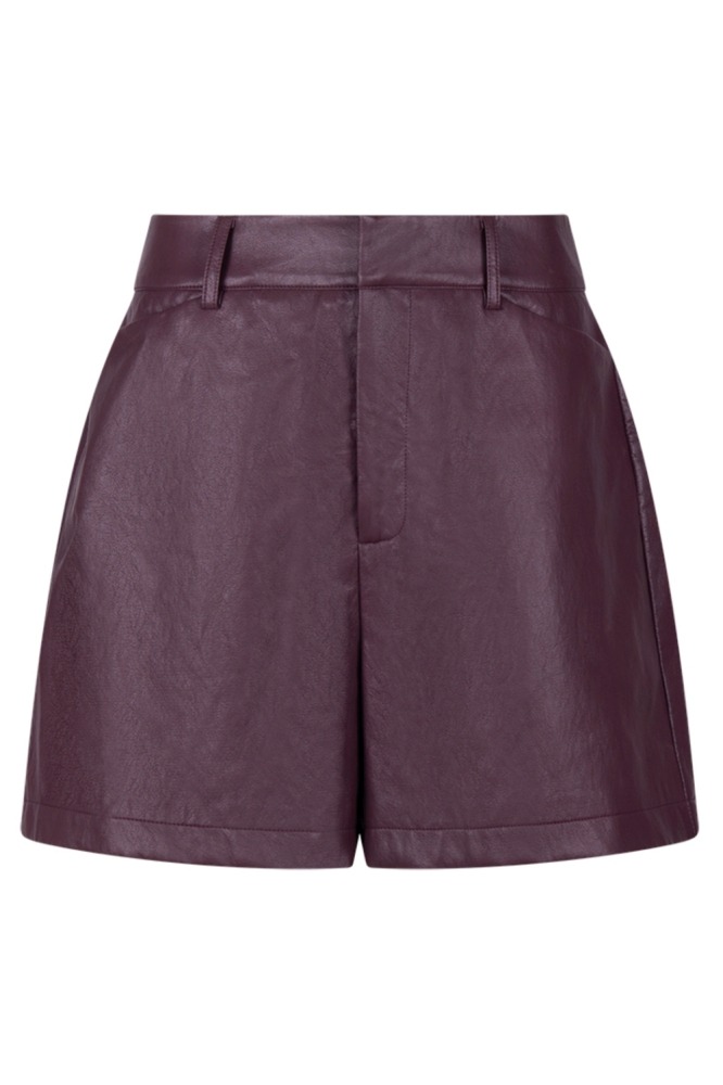 Nukus bordeaux dames korte broek | Vooraanzicht