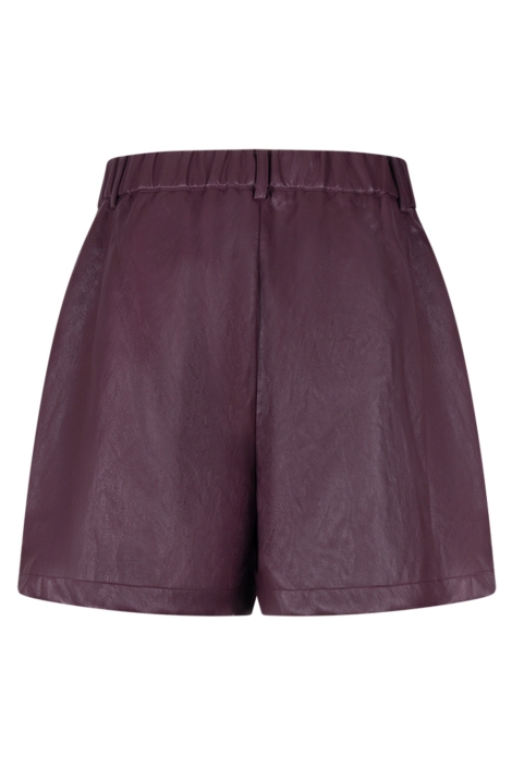 Nukus bordeaux dames korte broek | Achteraanzicht