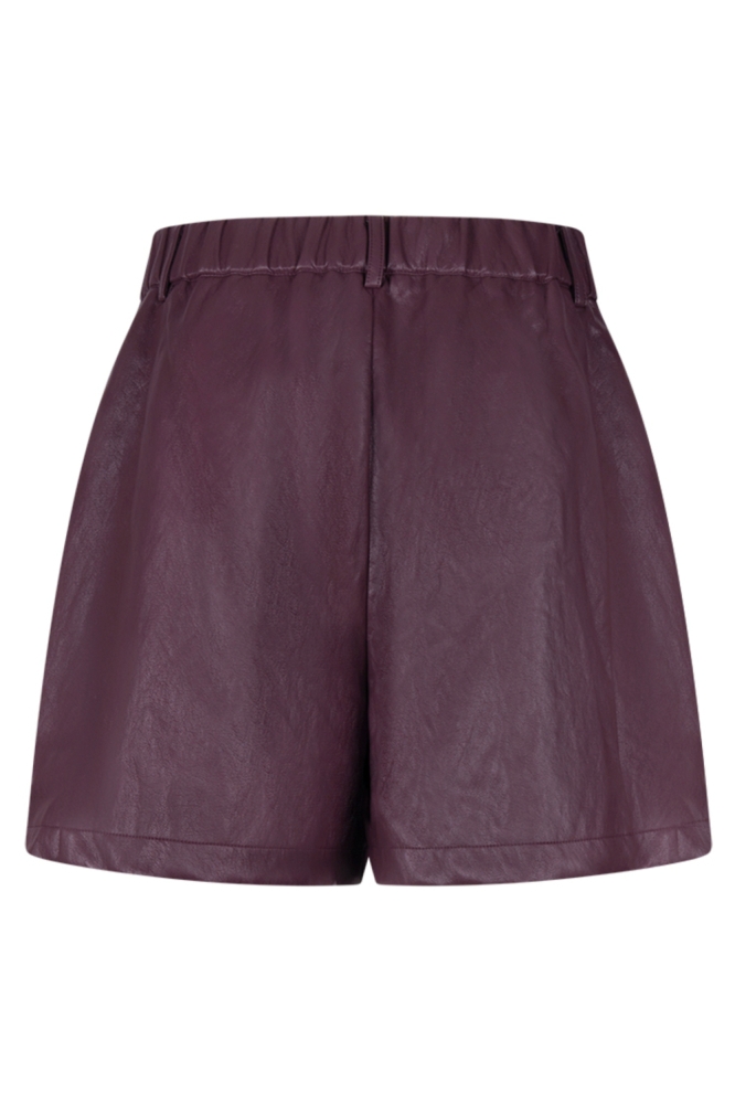 Nukus bordeaux dames korte broek | Achteraanzicht