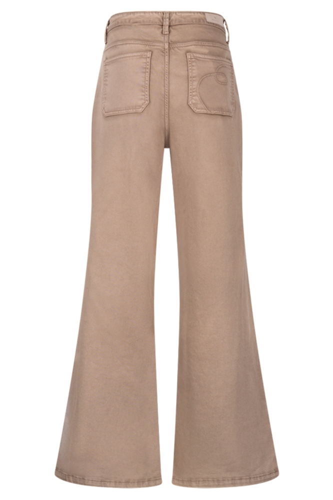 Nukus camel dames broek | Achteraanzicht