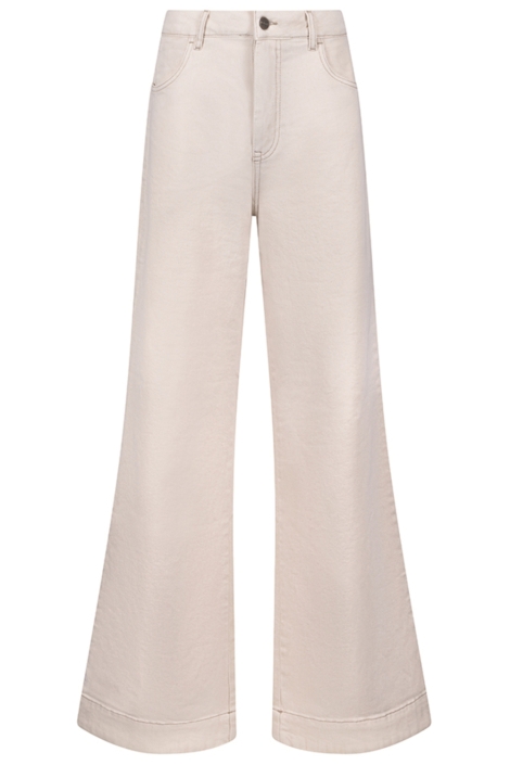 Nukus beige dames jeans | Vooraanzicht