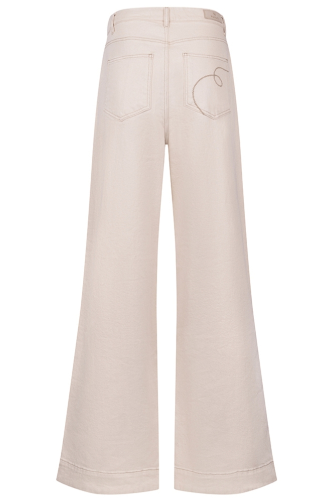 Nukus beige dames jeans | Achteraanzicht