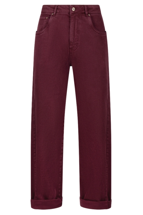 Nukus bordeaux dames jeans | Vooraanzicht