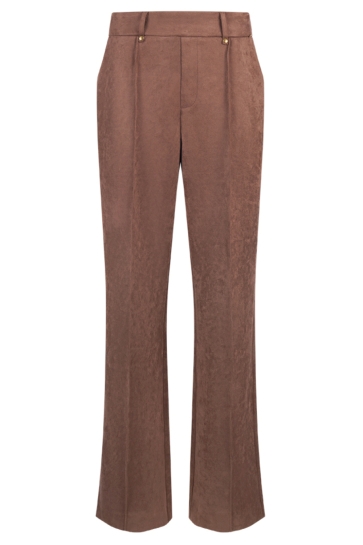 Nukus Broek JILL PANTS SUEDINE NKF09121 60 taupe