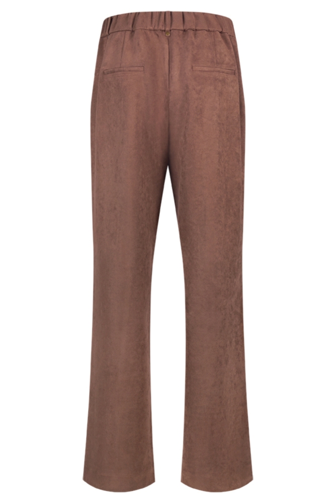 Nukus camel dames broek | Achteraanzicht