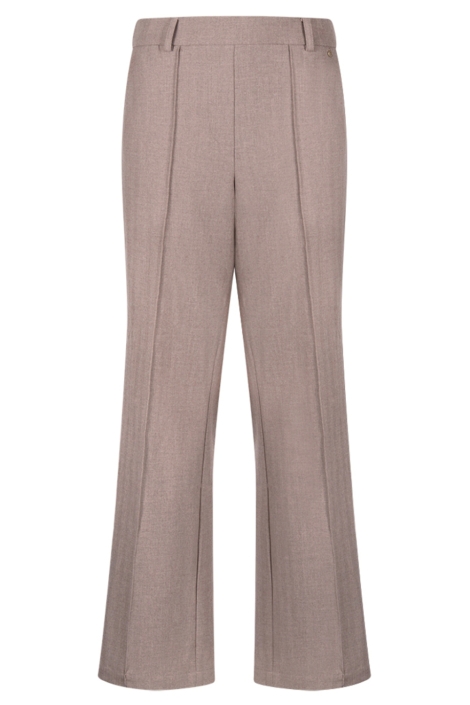 Nukus taupe dames broek | Vooraanzicht