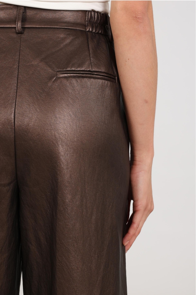 Nukus bruine dames broek | Close up